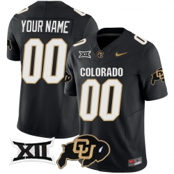 Men Women Youth Colorado Buffaloes Vapor Limited Custom Jersey Big 12 XII Patch All stitched Black
