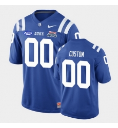 Duke Blue Devils Custom Royal 2018 Independence Bowl College Football Jersey 0 Duke Blue Devils Custom Royal 2018 Independence Bowl College Football Jersey 0