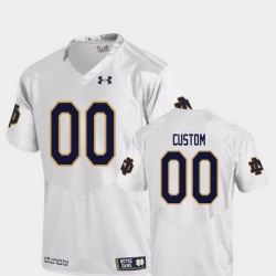 Men Women Youth Toddler Notre Dame Fighting Irish Custom 00 White College Football Replica Jersey
