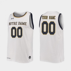 Men Women Youth Toddler Notre Dame Fighting Irish Custom Replica White College Basketball 2019 20 Jersey