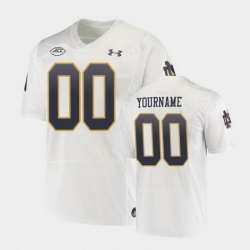 Men Women Youth Toddler Notre Dame Fighting Irish Custom Replica White College Football Playoff Jersey