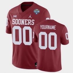 Men Women Youth Toddler Oklahoma Sooners Custom 2020 Cotton Bowl Game Crimson Jersey