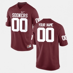 Men Women Youth Toddler Oklahoma Sooners Custom College Football Crimson Jersey