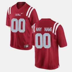 Men Women Youth Toddler Ole Miss Rebels Custom College Limited Football Red Jersey