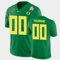 Men Women Youth Toddler Oregon Ducks Custom 2021 Fiesta Bowl Green Game Jersey 0A