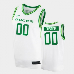 Men Women Youth Toddler Oregon Ducks Custom College Basketball White Replica 2020 21 Jersey