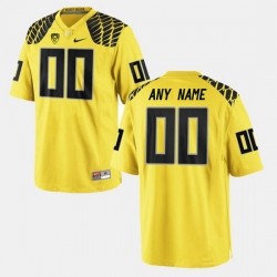 Men Women Youth Toddler Oregon Ducks Custom College Limited Football Yellow Jersey