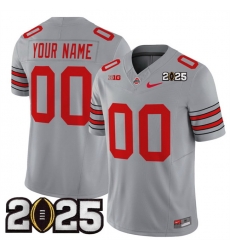 Men Ohio State Buckeyes Active Player Custom Grey 2025 CFP Final Patch F U S E Vapor Limited Stitched Football Jersey Men Ohio State Buckeyes Active Player Custom Grey 2025 CFP Final Patch F U S E Vapor Limited Stitched Football Jersey