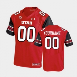 Men Women Youth Toddler Utah Utes Custom Premier Performance Football Red Jersey