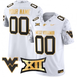 Men Women Youth West Virginia Mountaineers 2024 Gold Vapor Limited Custom Jersey All Stitched White Gold