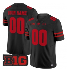 Men Women Youth Wisconsin Badgers 2024 Vapor Limited Custom Jersey All Stitched Black