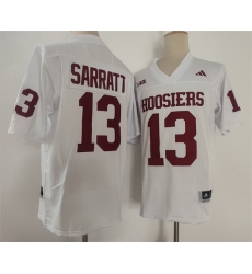 Men Indiana Hoosiers 13 Elijah Sarratt White Stitched Basketball Jersey