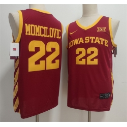 Men Iowa State Cyclones 22 Milan Momcilovic Maroon Stitched Jersey