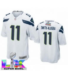 Men Women Youth Seattle Seahawks #11 Jaxon Smith-Njigba 2025 2026 Super Bowl LX F U S E Stitched NFL Jersey White
