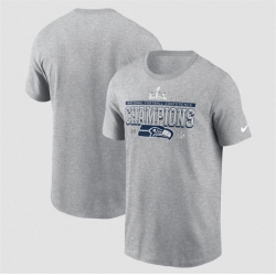 Men New England Patriots vs  Seattle Seahawks Charcoal 2025 Super Bowl LX Matchup Final Battle T Shirt