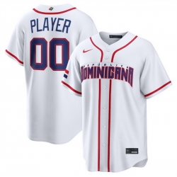 Men Dominican Republic Baseball Active Player Custom White 2026 World Baseball Classic Home Stadium Stitched Jersey