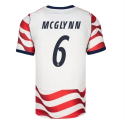 USA 2026 FIFA World Cup Soccer White Jersey Set ( Have Shorts ) Jack McGlynn #6