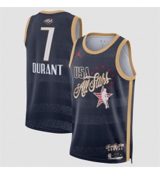 Men 2026 All Star  7 Kevin Durant Navy Stitched Basketball Jersey