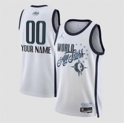 Men 2026 All Star Active Player Custom White Stitched Basketball Jersey