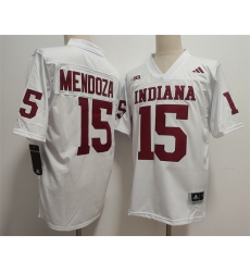 Men Indiana Hoosiers 15 Fernando Mendoza Red Stitched Basketball Jersey