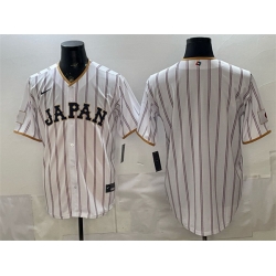 Men Japan Baseball Blank White 2026 World Baseball Classic Home Stadium Stitched Jersey