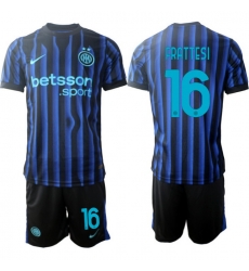 Men Internazionale 2026 Soccer Jerseys BlueBlack #16 FRATTESI Men Internazionale 2026 Soccer Jerseys BlueBlack #16 FRATTESI