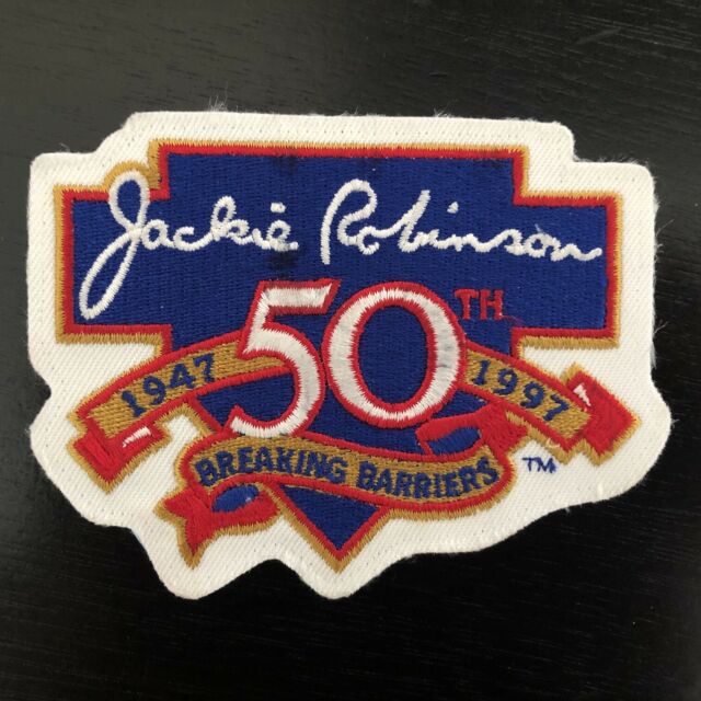 Los Angeles Dodgers Jackie Robinson 50th Anniversary Patch Biaog