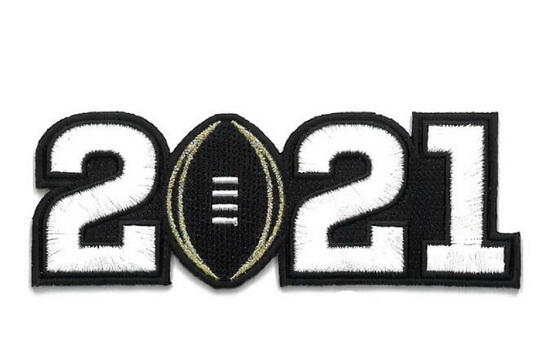 2021 College National Championship Game Jersey Patch Biaog
