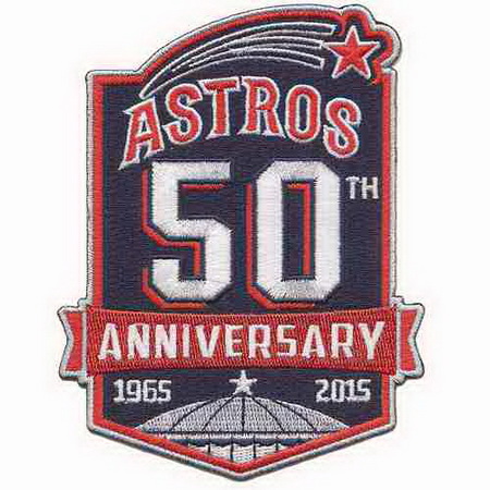 2015 Houston Astros 50th Anniversary Patch Biaog