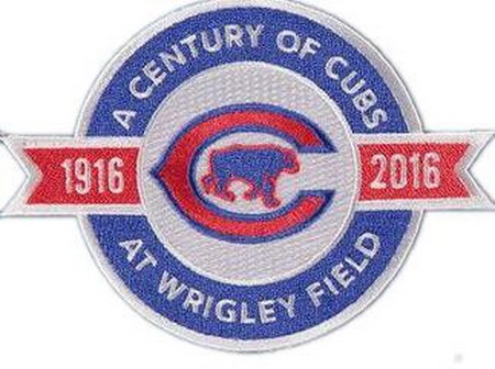 Chicago Cubs 100 Years Anniversary and Commemorative Patch Biaog