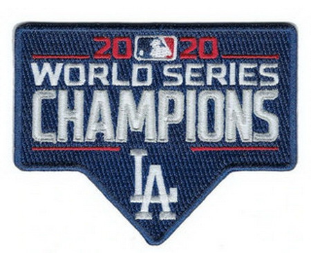 2020 MLB World Series Champions Jersey Patch Los Angeles Dodgers Biaog