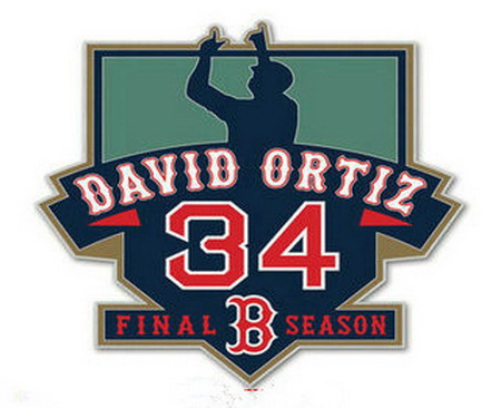 2016 Boston Red Sox 34 David Ortiz Retirement Patch Biaog