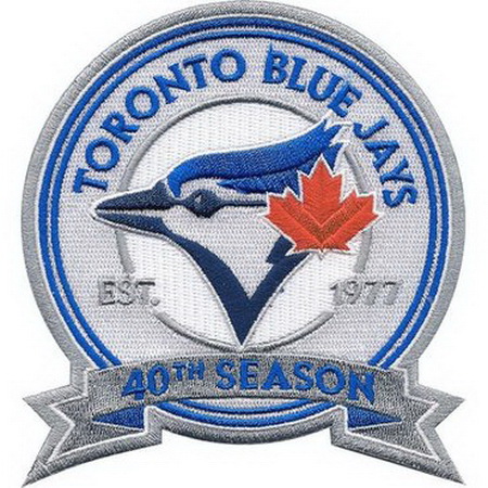 Toronto Blue Jays 40th Anniversary & Commemorative Patch Biaog