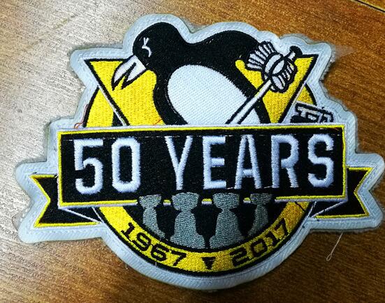 2016 Pittsburgh Penguins 50th Anniversary Patch Biaog