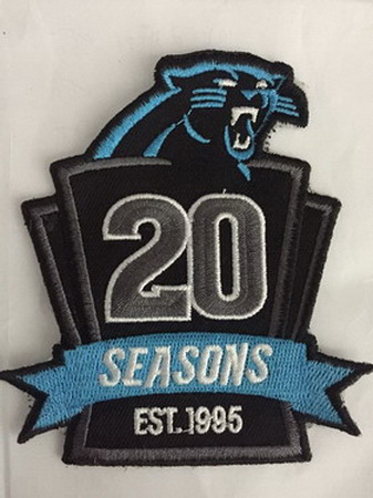 NFL Panthers 20 Seasons Patch Biaog
