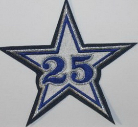 NFL Cowboys 25 Seasons Patch Biaog