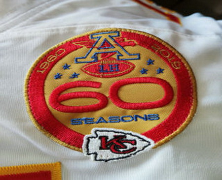 NFL Chiefs 60th Anniversary Patch Biaog