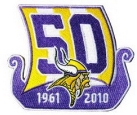 NFL Vikings 50TH Seasons Patch Biaog