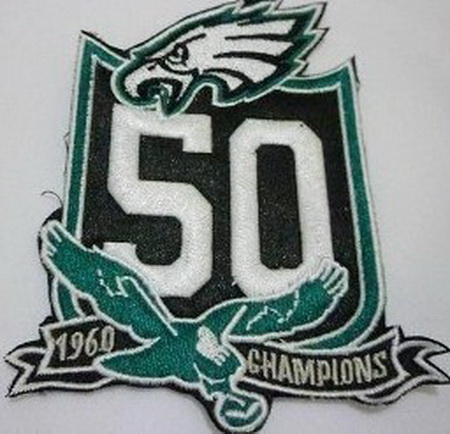 NFL Eagles 50TH Anniversary Patch Biaog