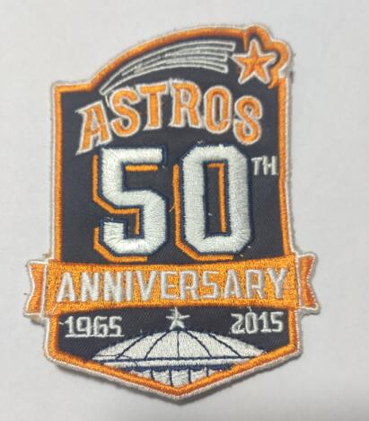 MLB Astros 50th Anniversary Patch Biaog
