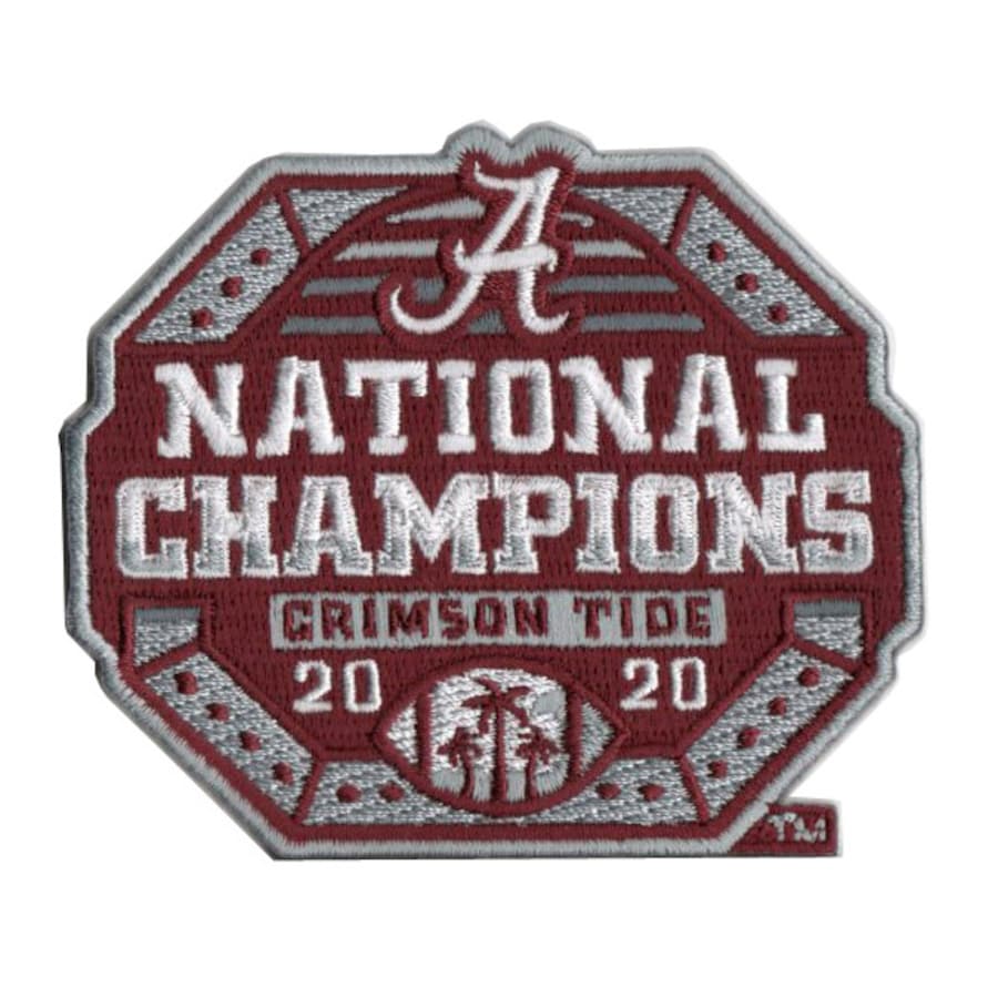Alabama Crimson Tide College 2020 Champions Patch Biaog