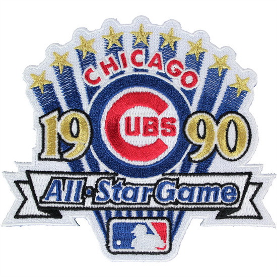 Women 1990 MLB All-star Game Jersey Patch Chicago Cubs Biaog