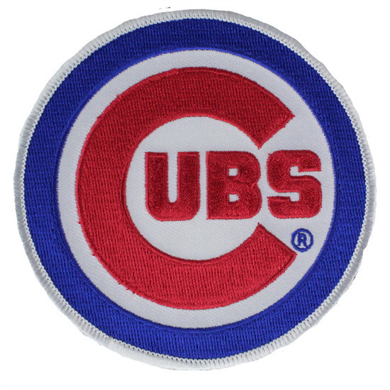 Men Chicago Cubs Primary Team Logo Patch Biaog