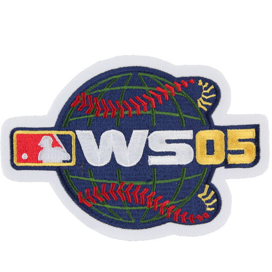 Men 2005 MLB World Series Logo Jersey Patch Houston Astros vs. Chicago White Sox Biaog