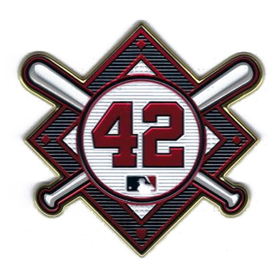Men Jackie Robinson Day 42 MLB Jersey Sleeve Patch Braves Biaog
