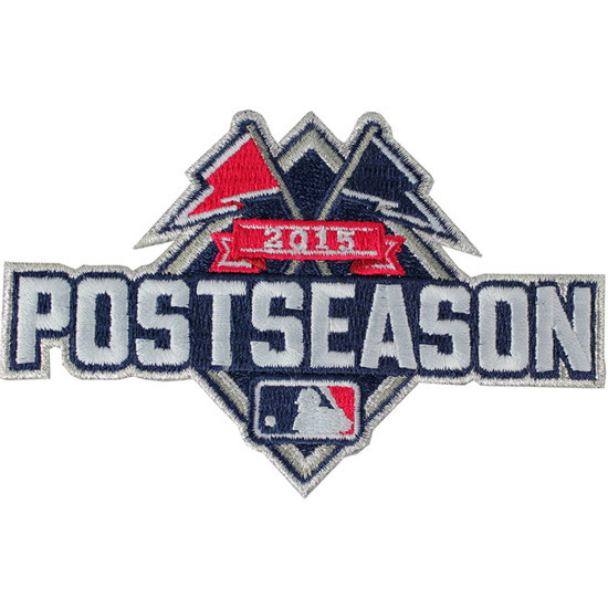 Women 2015 Official Major League Baseball Post Season Logo Jersey Sleeve Patch Biaog