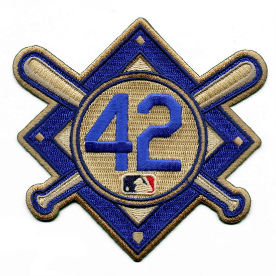 Women Jackie Robinson Day 42 MLB Jersey Sleeve Patch Biaog