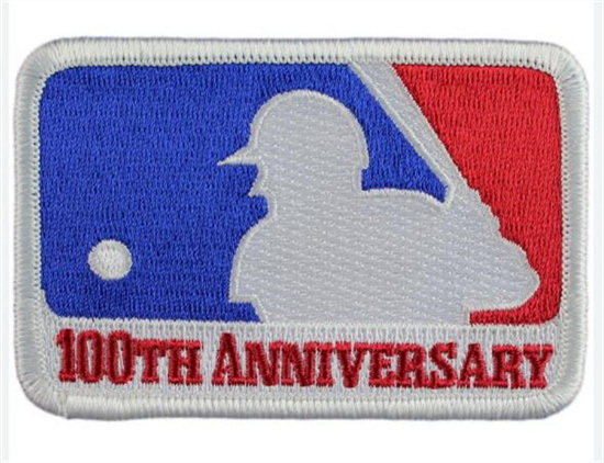 Youth MLB 100th Anniversary Season Patch Biaog