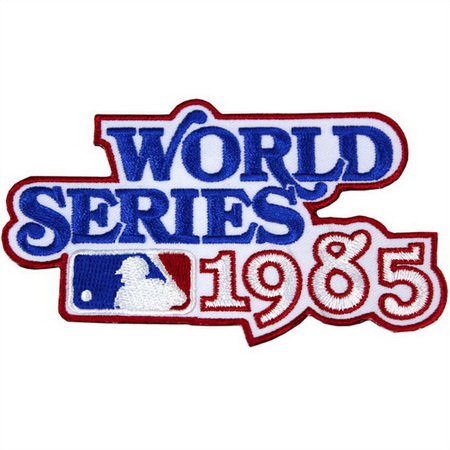 Men 1985 MLB World Series Logo Jersey Patch St. Louis Cardinals vs. Kansas City Royals Biaog