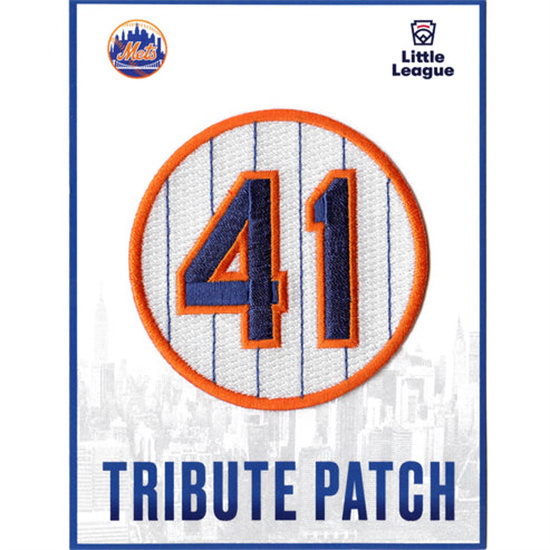 Women New York Mets Tom Seaver #41 Memorial Patch Biaog